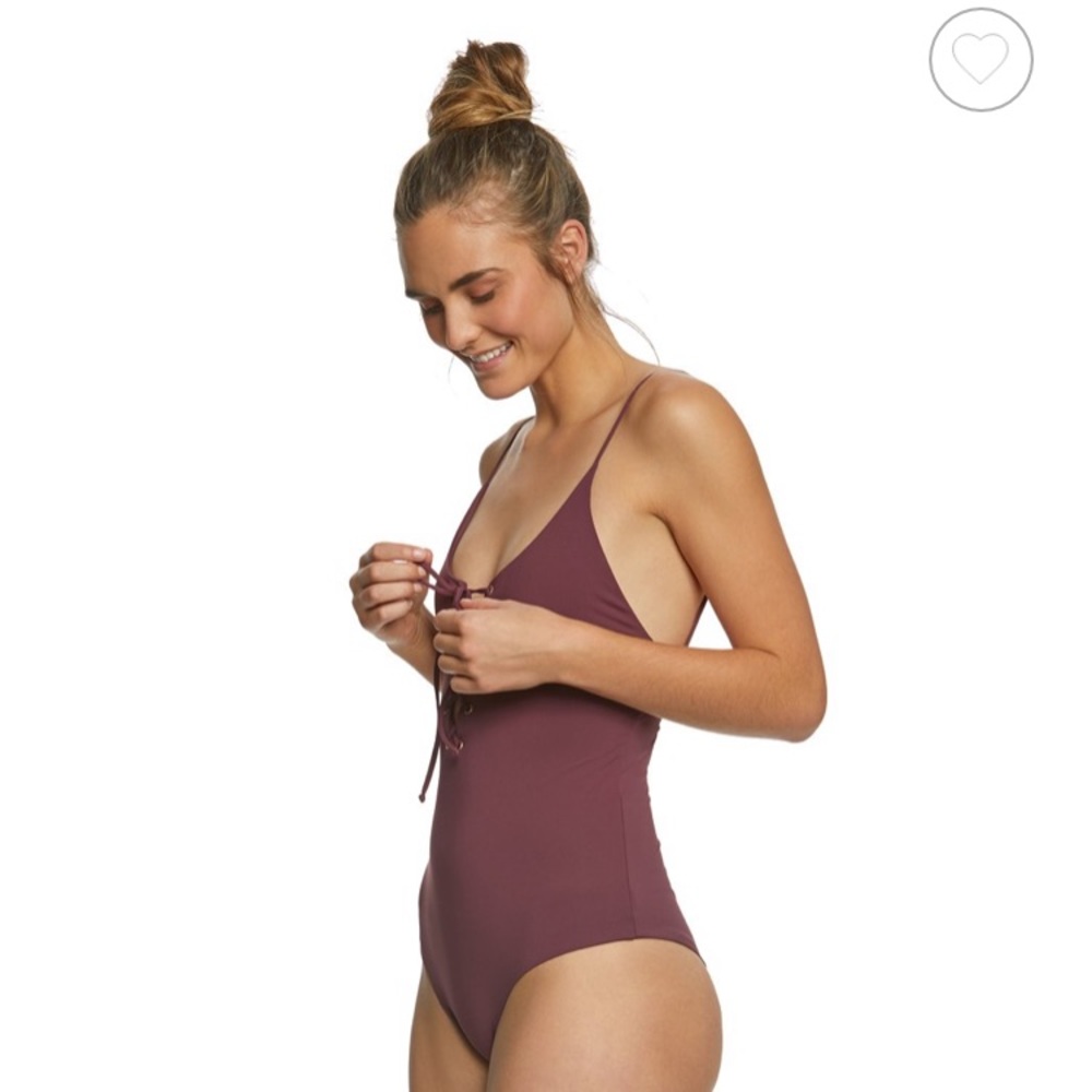 TAVIK LACE UP ONE PIECE BATHING SUIT